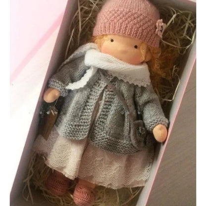 Emma | Handmade Cotton Plush Doll – Waldorf Soft Toy with Fabric Box | Adorable & Cuddly | For Kids’ Birthday & Everyday Fun 19