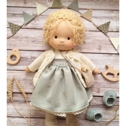 Emma | Handmade Cotton Plush Doll – Waldorf Soft Toy with Fabric Box | Adorable & Cuddly | For Kids’ Birthday & Everyday Fun 27