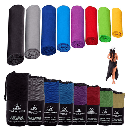 Eono Microfiber Towel - Perfect Fast Drying Towel for Sports Travel Swimming Beach & Camping 1