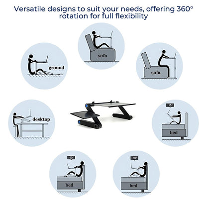Portable Laptop Riser With Cooling Fan For Home Use