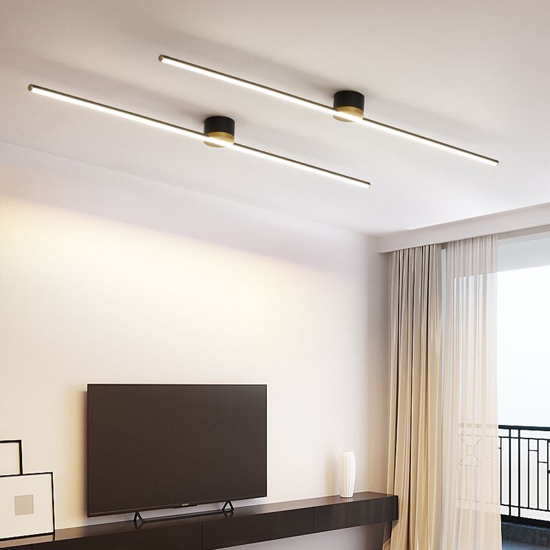 Slim Modern Ceiling Mount Light Fixture