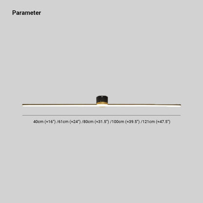 Slim Modern Ceiling Mount Light Fixture