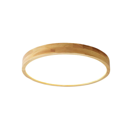 Sleek Wooden LED Ceiling Light Fixtures - Lusomart