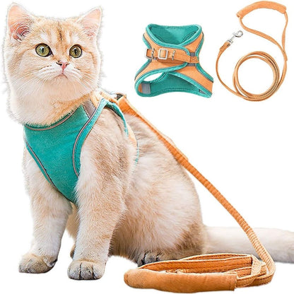 Safe Cat Walking Harness and Leash Set - Lusomart