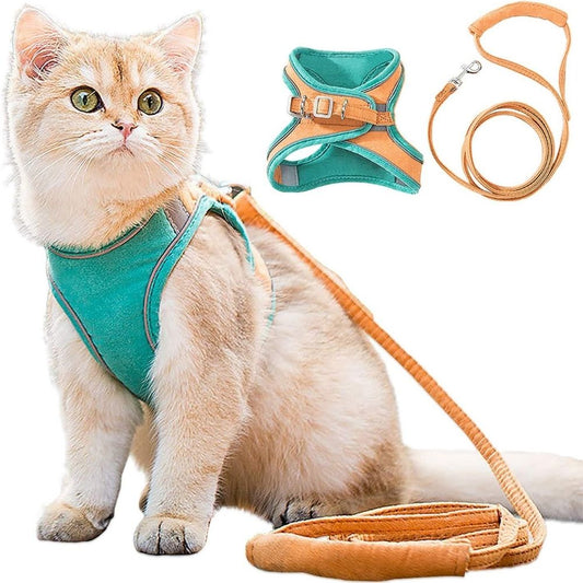 Safe Cat Walking Harness and Leash Set - Lusomart