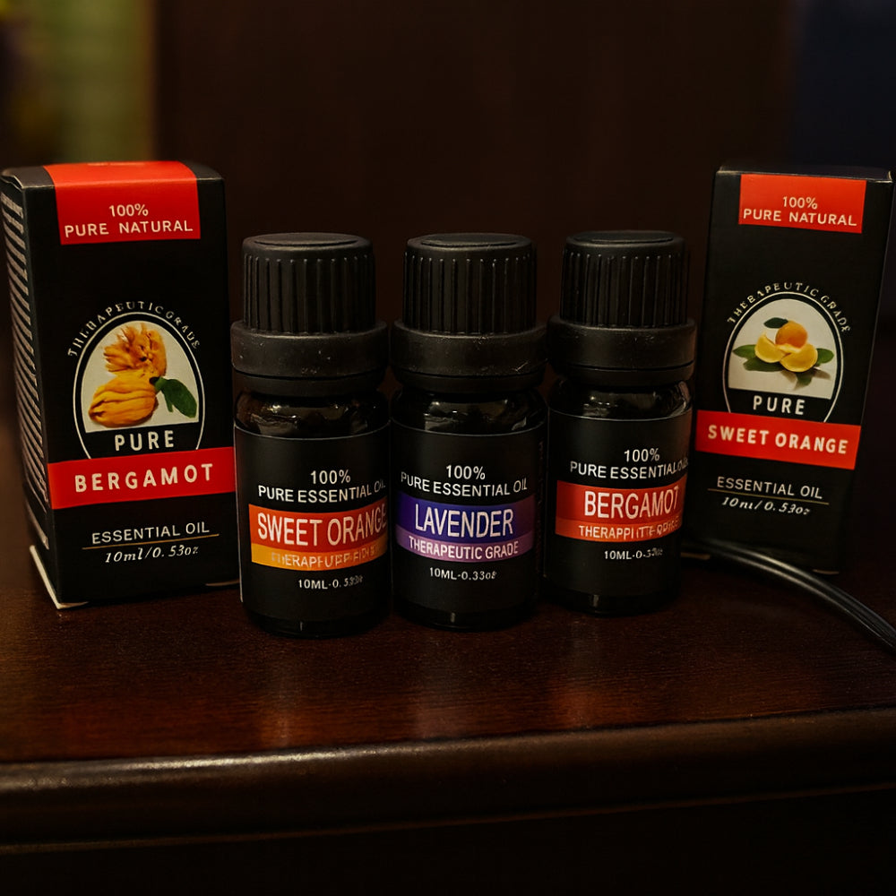 Natural Pure Essential Oil 10ml Glass Bottle - Lusomart