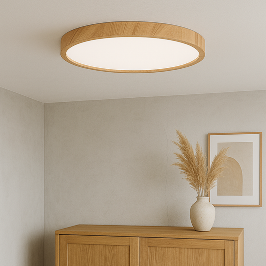 Rustic Wood Ceiling Light for Cozy Modern Living - Lusomart