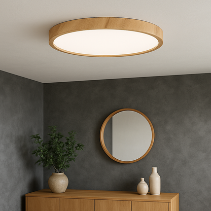 Evilon | Classic Ceiling Lamp with Natural Wood Grain Finish 2