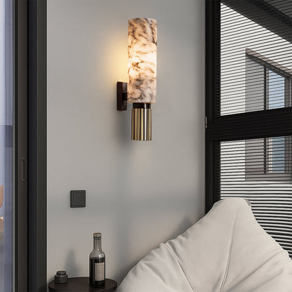 Eviora | Minimalist Copper Stone Wall Lamp for Modern Interiors 1