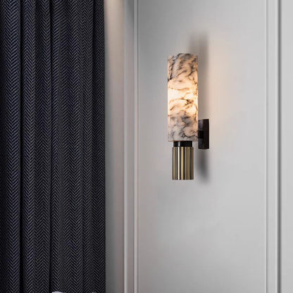 Eviora | Minimalist Copper Stone Wall Lamp for Modern Interiors 3