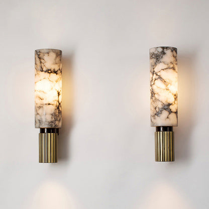 Eviora | Minimalist Copper Stone Wall Lamp for Modern Interiors 6