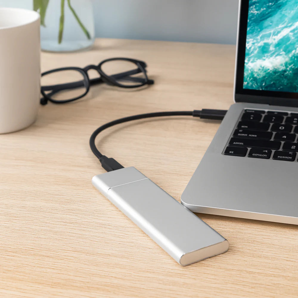 Compact Metal External Hard Drive Storage