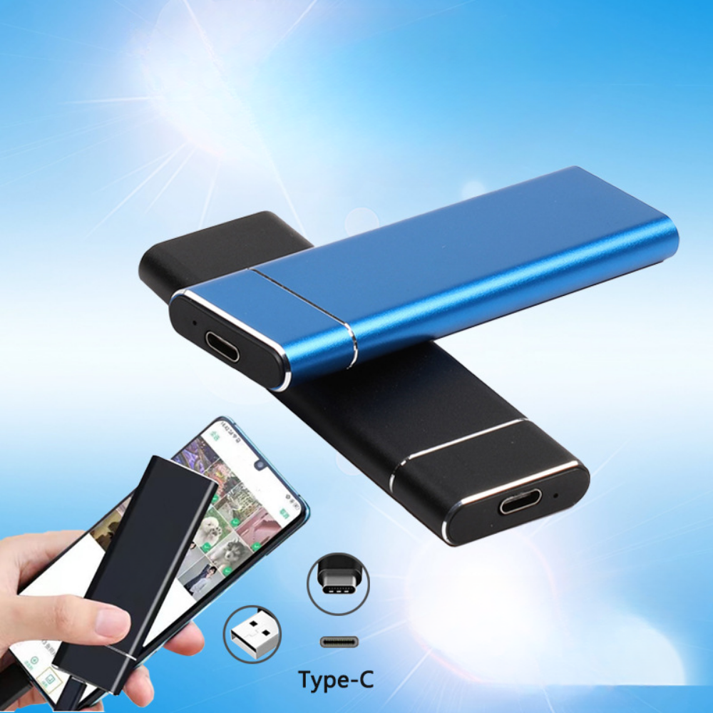 Compact Metal External Hard Drive Storage