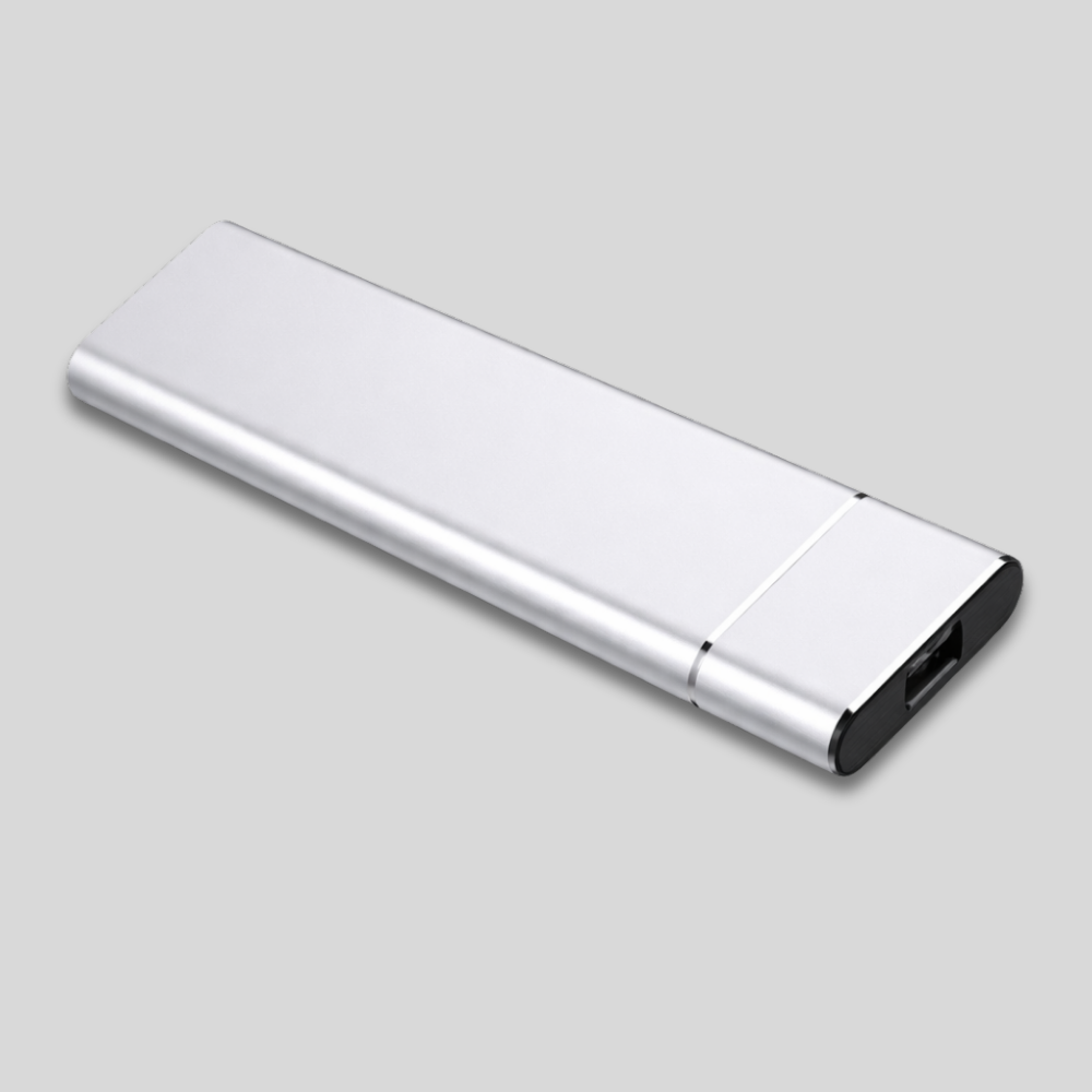Compact Metal External Hard Drive Storage