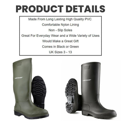 Extra Wide Calf Boot - Mens Womens High Calf Rain Muck Boot Shoes 3