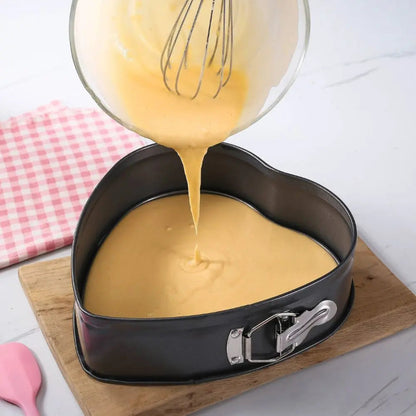 Mini heart shaped baking pan perfect for personal desserts and individual cake portions