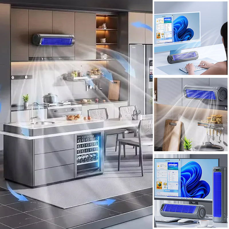 Compact Rechargeable Air Conditioner With Quick Cooling