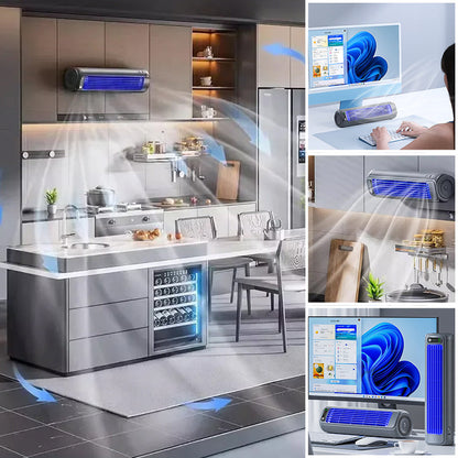 Compact Rechargeable Air Conditioner With Quick Cooling