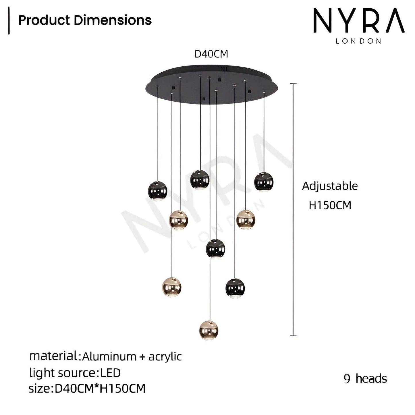 Elegant Drop Glass Pendant Light