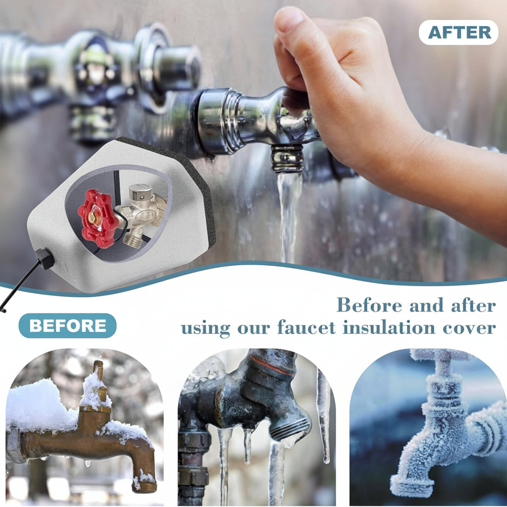 Weatherproof Faucet Covers Winter Freeze Guard Insulation