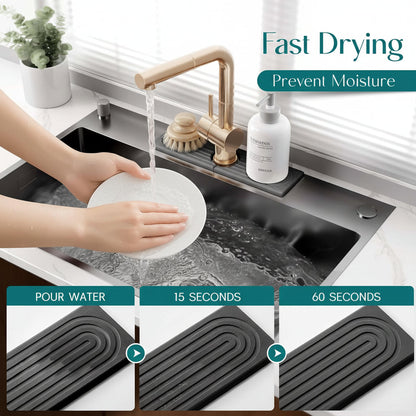 Absorbent Stone Kitchen Sink Tray Mat