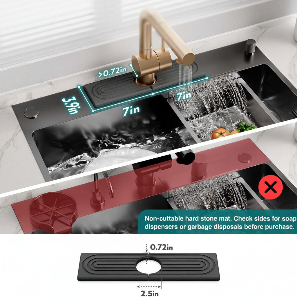 Absorbent Stone Kitchen Sink Tray Mat