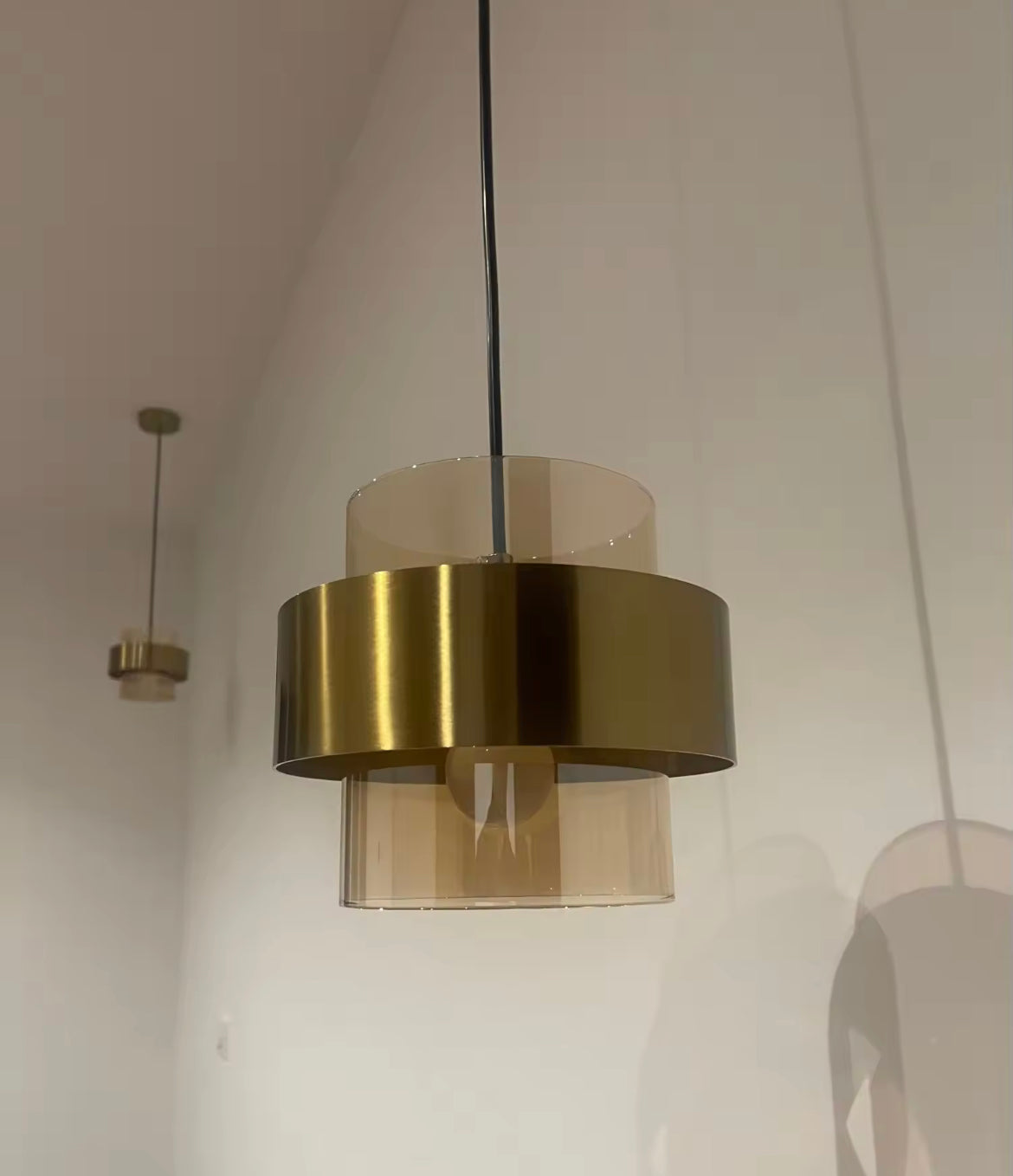 Sleek Hanging Glass Ceiling Lights