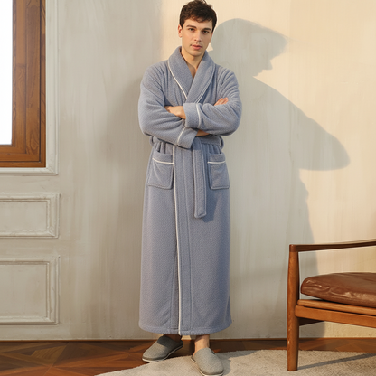 Cozy Plush Long Sleeve Bath Robe