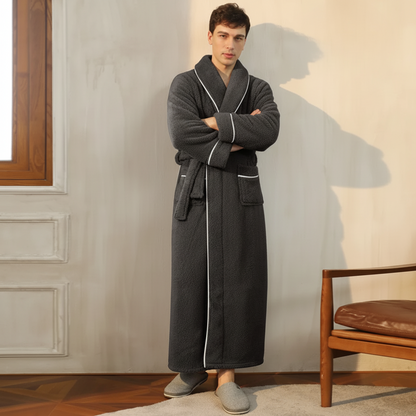 Cozy Plush Long Sleeve Bath Robe