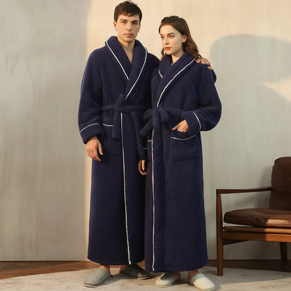 Cozy Plush Long Sleeve Bath Robe