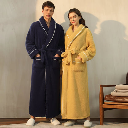 Cozy Plush Long Sleeve Bath Robe