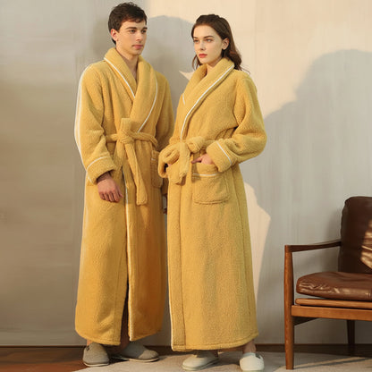 Cozy Plush Long Sleeve Bath Robe