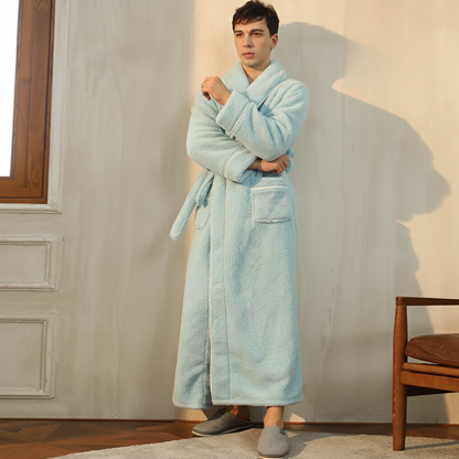 Cozy Plush Long Sleeve Bath Robe