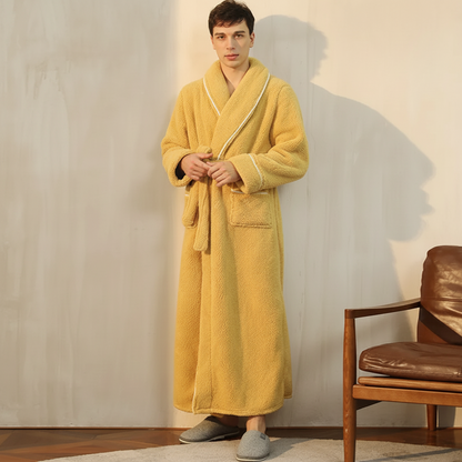 Cozy Plush Long Sleeve Bath Robe
