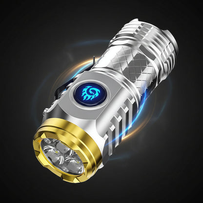 Small LED Pocket Rechargeable Water Resistant Flashlight