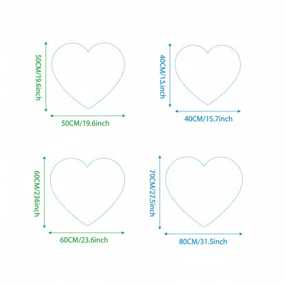 Soft Heart Shaped Indoor Floor Mat Rug