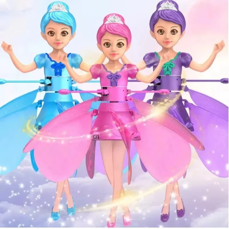 FLYING DOLL WITH LIGHT - DANCE SIMULATION & GESTURE CONTROL - MAGICAL FLYING TOY FOR KIDS 1