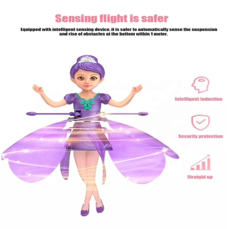 FLYING DOLL WITH LIGHT - DANCE SIMULATION & GESTURE CONTROL - MAGICAL FLYING TOY FOR KIDS 5
