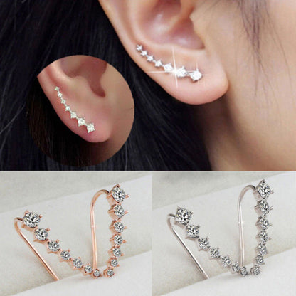 Sparkling Diamond Stud Earrings