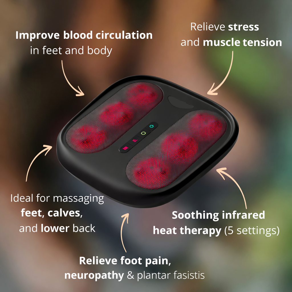 Heated Electric Foot Massager for Pain Relief