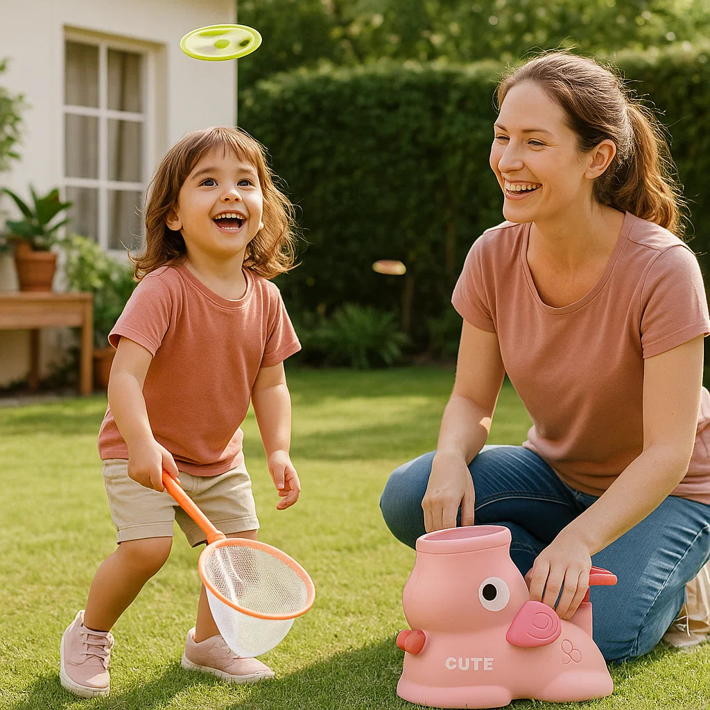 Fun Outdoor Flying Disc Catching Game Set