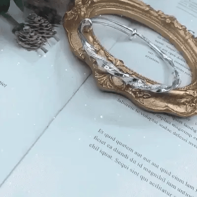 Elegant Woven Silver Bracelet for Women Classic Jewelry