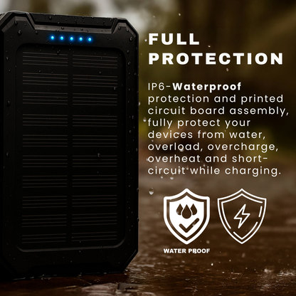 Heavy Duty 20000mAh Solar Powered Portable Charger