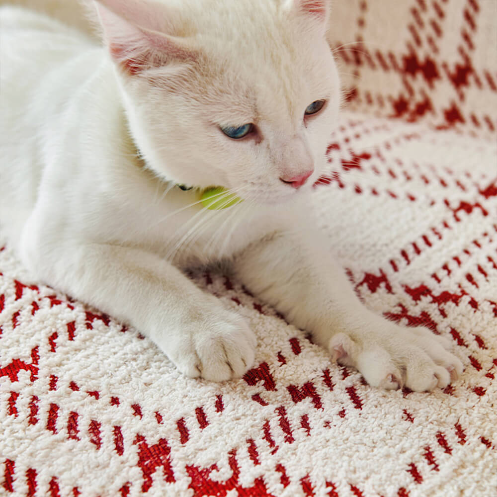Soft Fleece Reversible Pet Proof Sofa Cover Throw