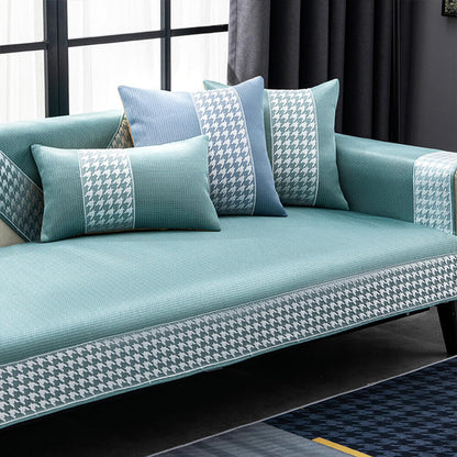 Fresh Gray Patterned Sofa Slipcover