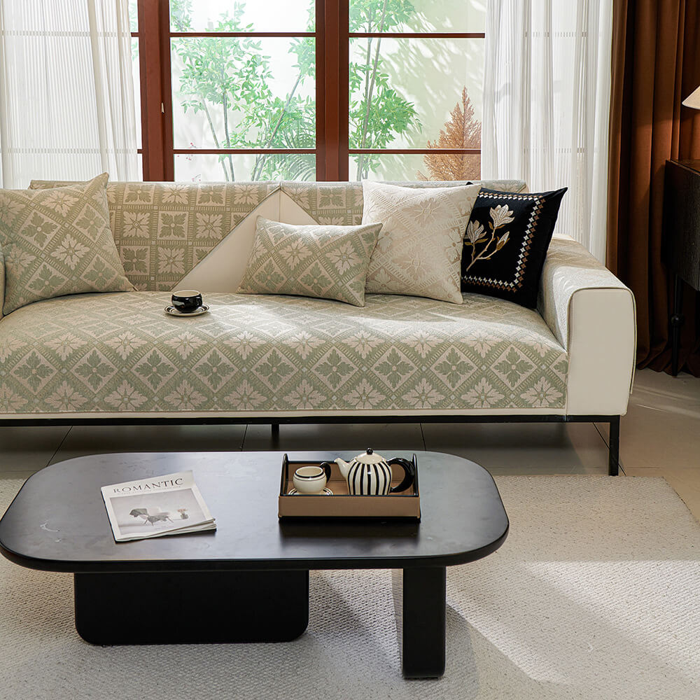 Luxury Plush Fleece Sofa Slipcover All Season