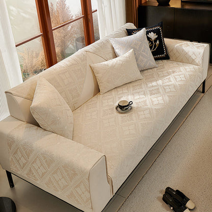 Luxury Plush Fleece Sofa Slipcover All Season