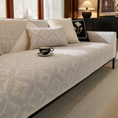 Luxury Plush Fleece Sofa Slipcover All Season