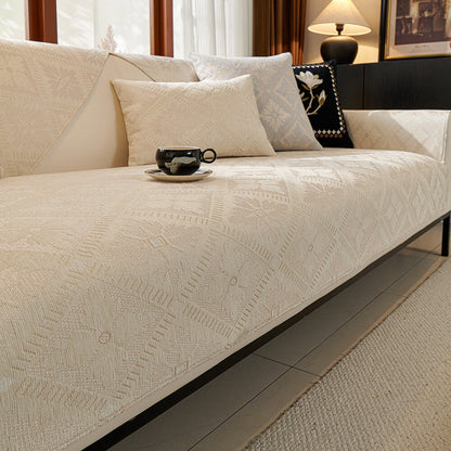 Luxury Plush Fleece Sofa Slipcover All Season