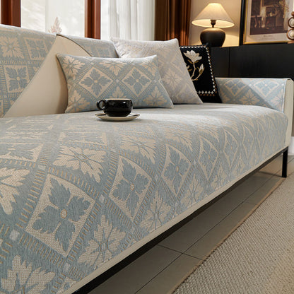 Luxury Plush Fleece Sofa Slipcover All Season